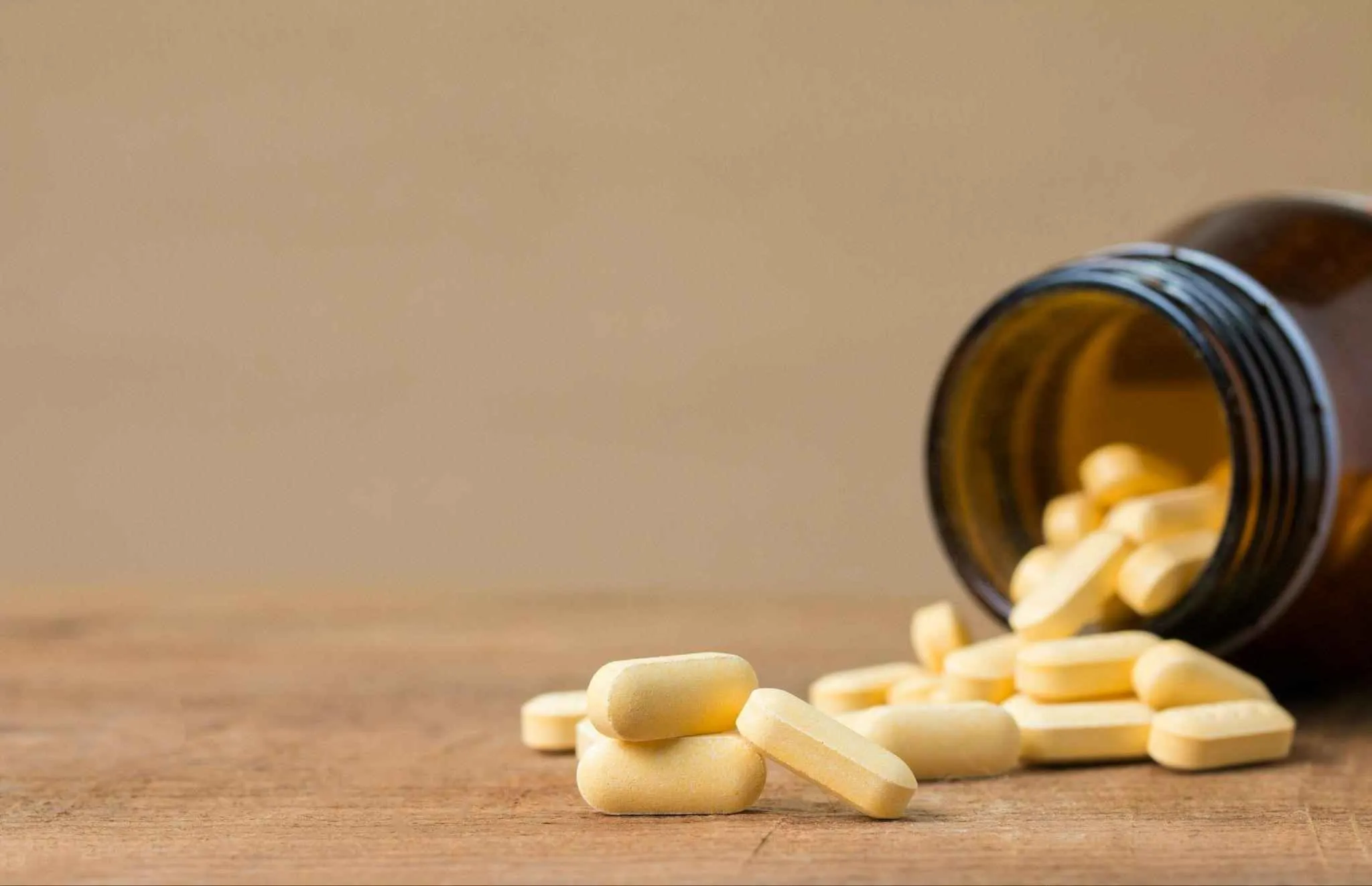 Person reviewing supplement options