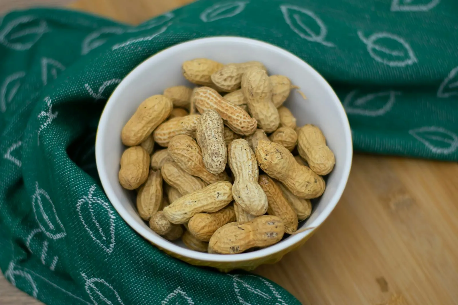 Peanuts in a bowl representing common food allergens tested by IgE panels
