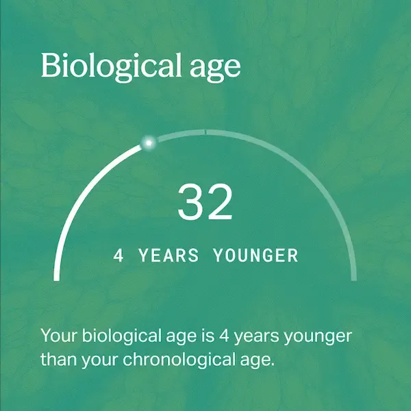 Biological age tile