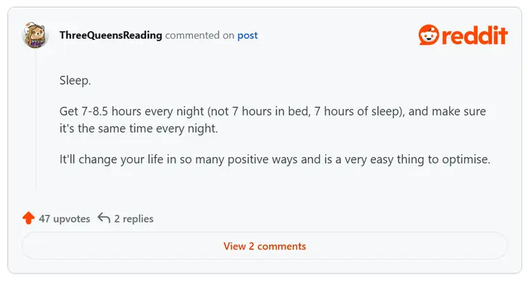 Prioritizing sleep