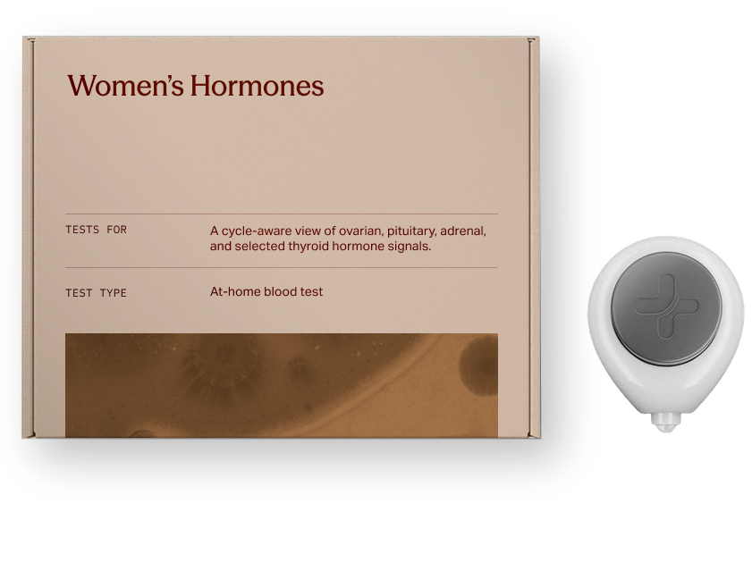 At-Home Women’s Hormone Test Kit home collection kit with Tasso+ upper-arm collector
